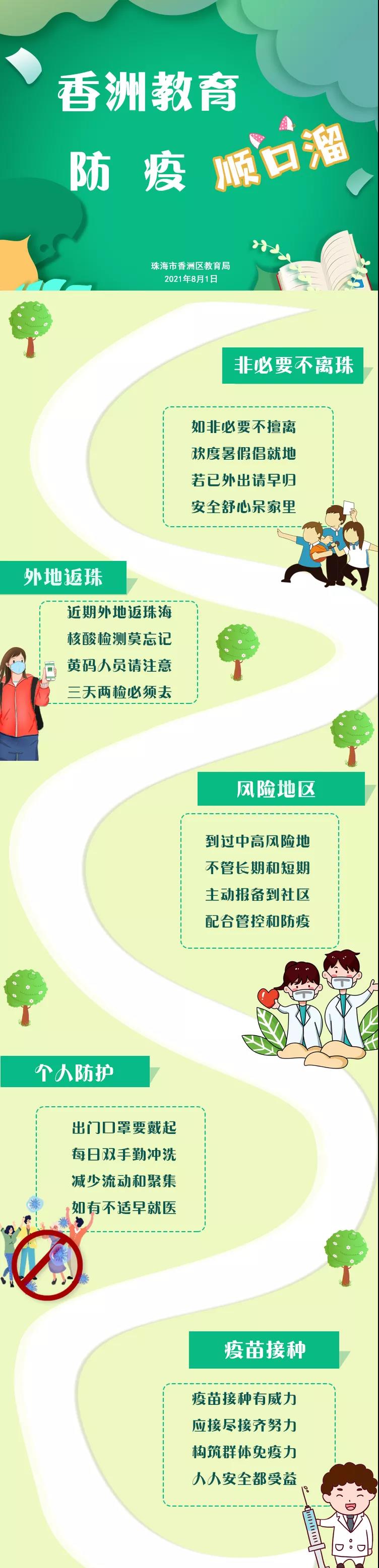 一起念，珠海香洲教育原创防疫顺口溜！
